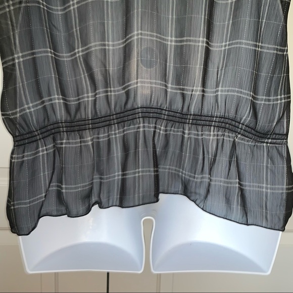 Lane Bryant Sleeveless Peplum Blouse Plaid Size 16. - Picture 3 of 7